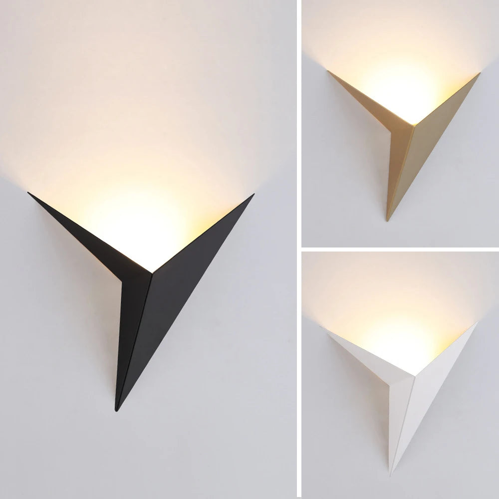 ✨Lampada da Parete LED Moderna Minimalista a Forma di Triangolo – Stile Nordico 3W