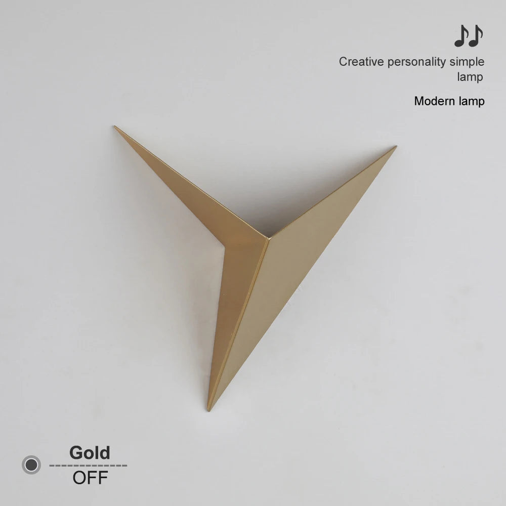 ✨Lampada da Parete LED Moderna Minimalista a Forma di Triangolo – Stile Nordico 3W