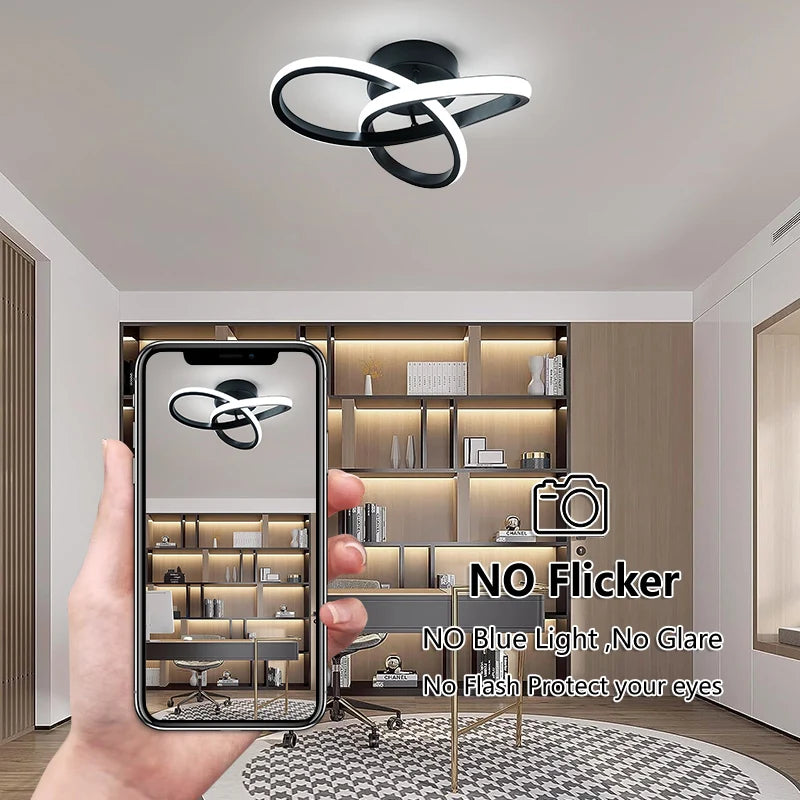 💡 Plafoniera LED Moderna in Alluminio DUNDUN – Design Elegante per Ogni Ambiente