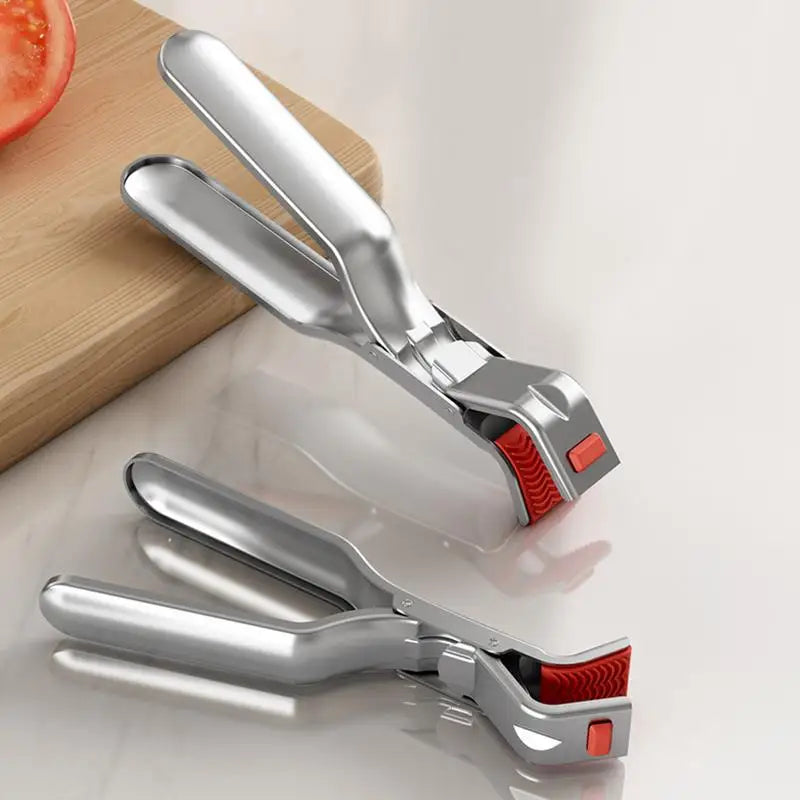 🔥 Pinza Antiscottatura in Acciaio Inox – Presa Sicura per Piatti Caldi