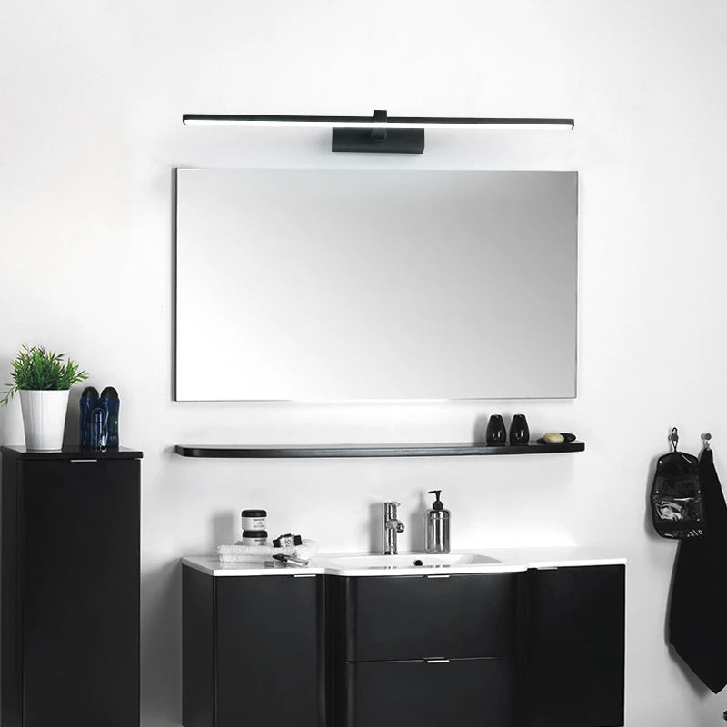 💡 Lampada da Parete LED Moderna – Luce Specchio Bagno in Alluminio Nero o Bianco