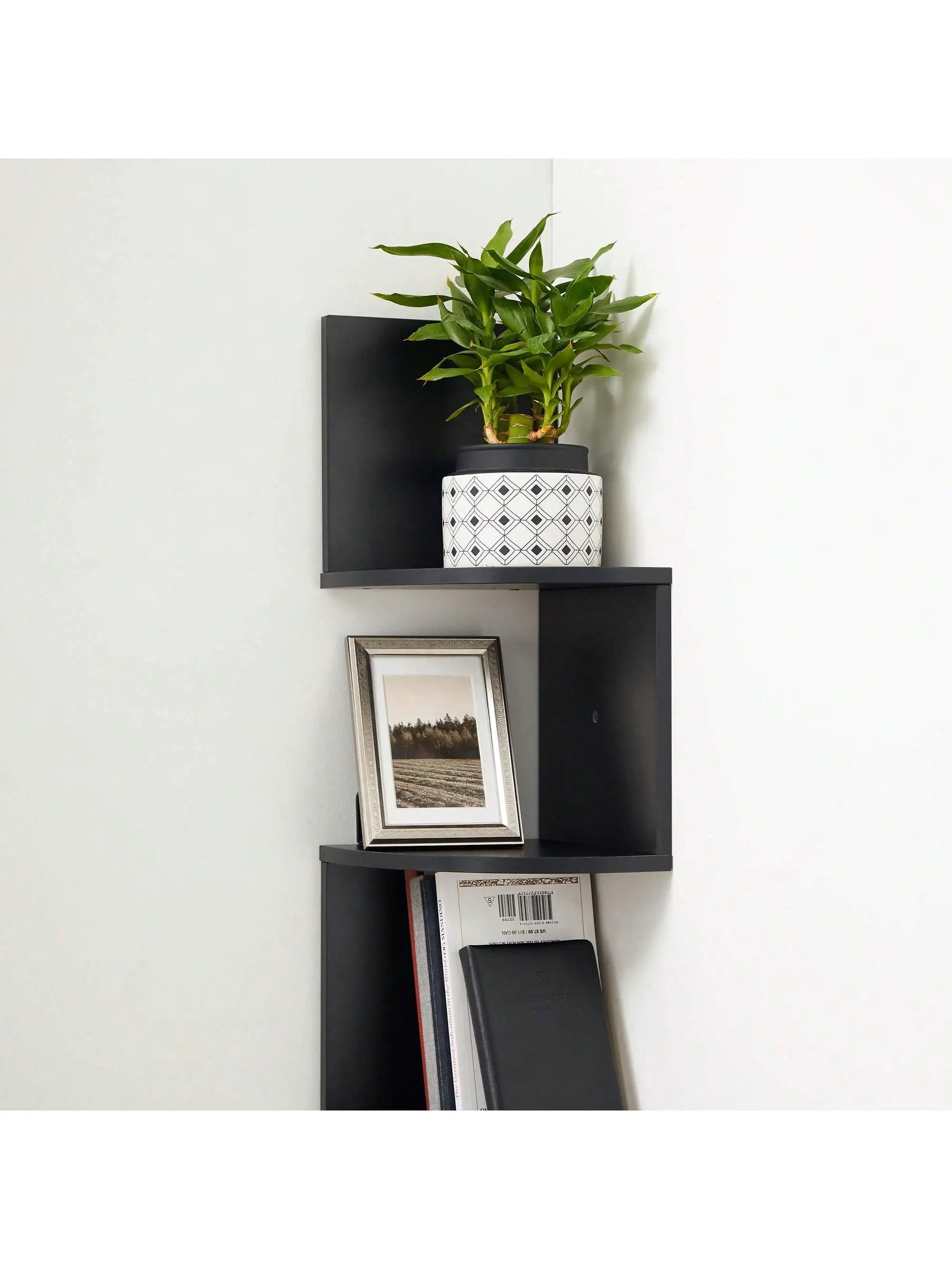 🖤 Scaffale Angolare da Parete VASAGLE – Design Moderno e Funzionale per Ogni Stanza