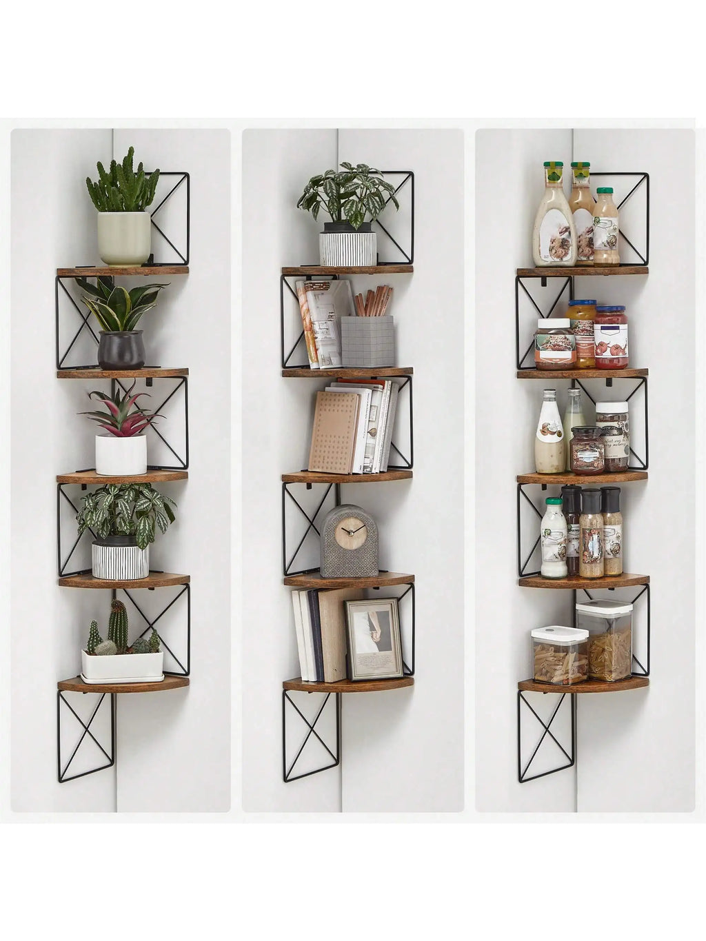 🪴 Mensola Angolare VASAGLE a 5 Ripiani – Design Industriale e Salvaspazio