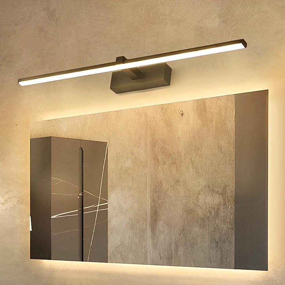 💡 Lampada da Parete LED Moderna – Luce Specchio Bagno in Alluminio Nero o Bianco