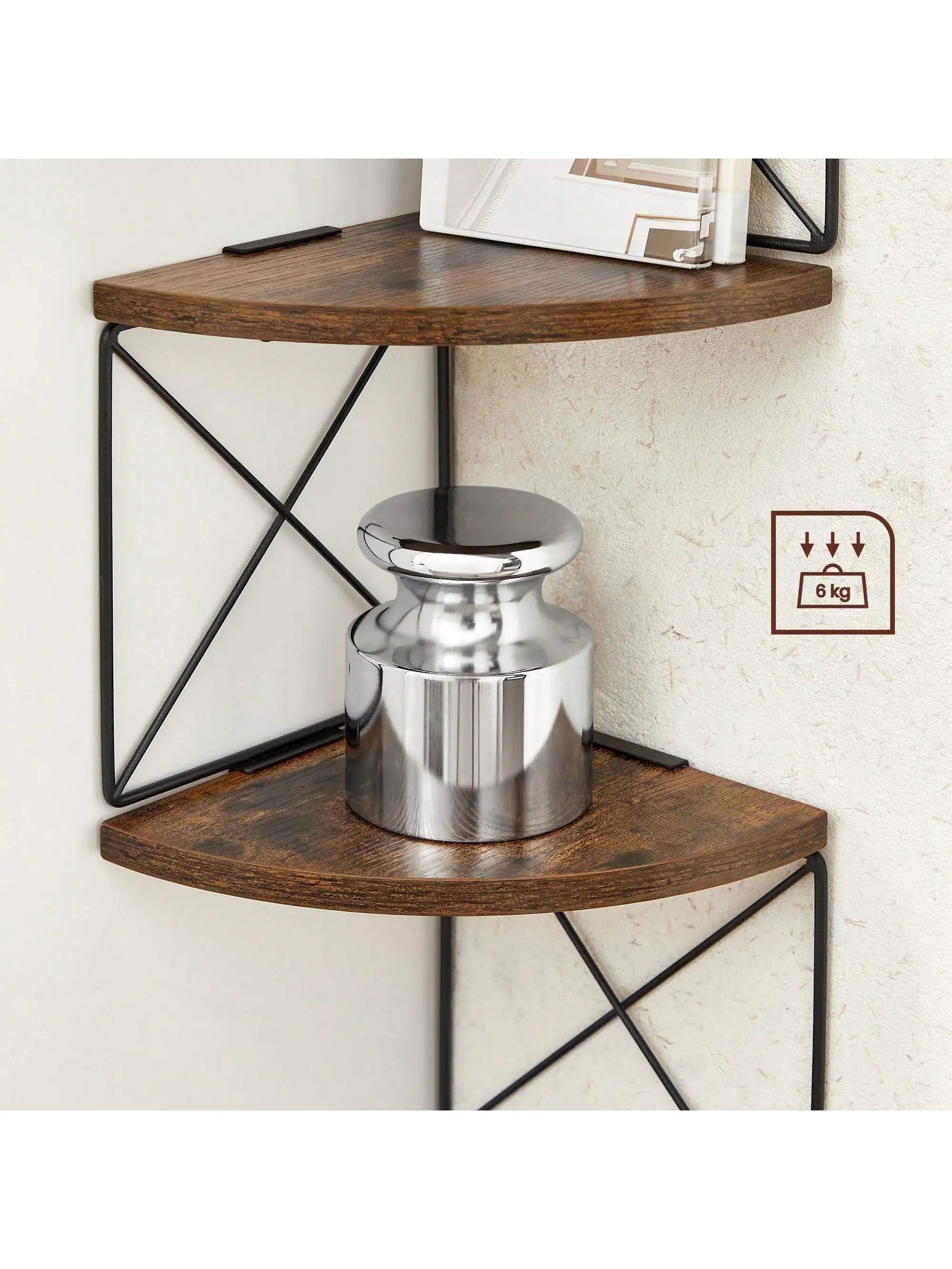 🪴 Mensola Angolare VASAGLE a 5 Ripiani – Design Industriale e Salvaspazio