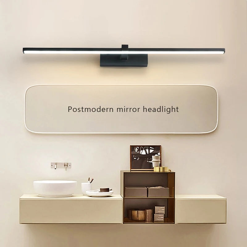 💡 Lampada da Parete LED Moderna – Luce Specchio Bagno in Alluminio Nero o Bianco